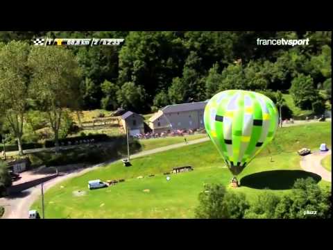 animation montgolfière Tour de France cycliste