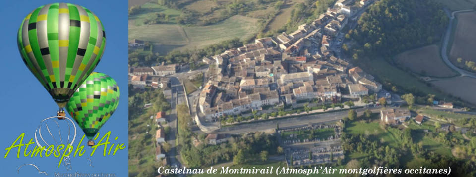Castelnau de Montmirail en montgolfière